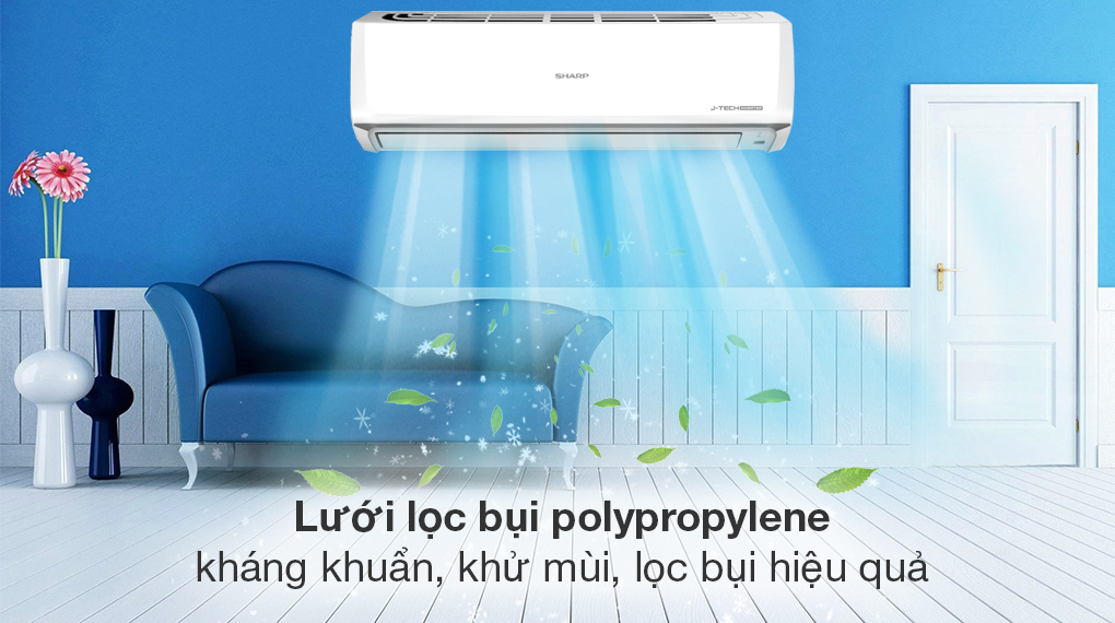 Máy lạnh Sharp Inverter 2 HP AH-X18ZEW - Khả năng lọc không khí Máy lạnh Sharp Inverter 2 HP AH-X18ZEW - Khả năng lọc không khí