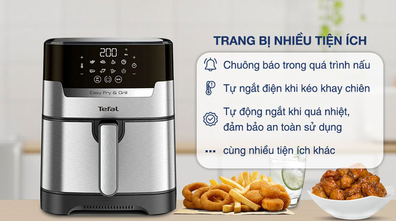 Nồi chiên không dầu Tefal 4.2 lít EY505D15 - Nhiều tiện ích