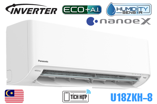 Panasonic U18ZKH-8, Điều hòa Panasonic 1 chiều 18000BTU Inverter