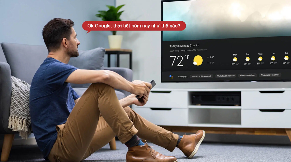 Google Tivi TCL 4K 75 inch 75P737 - Tiện ích Google Tivi TCL 4K 75 inch 75P737 - Tiện ích