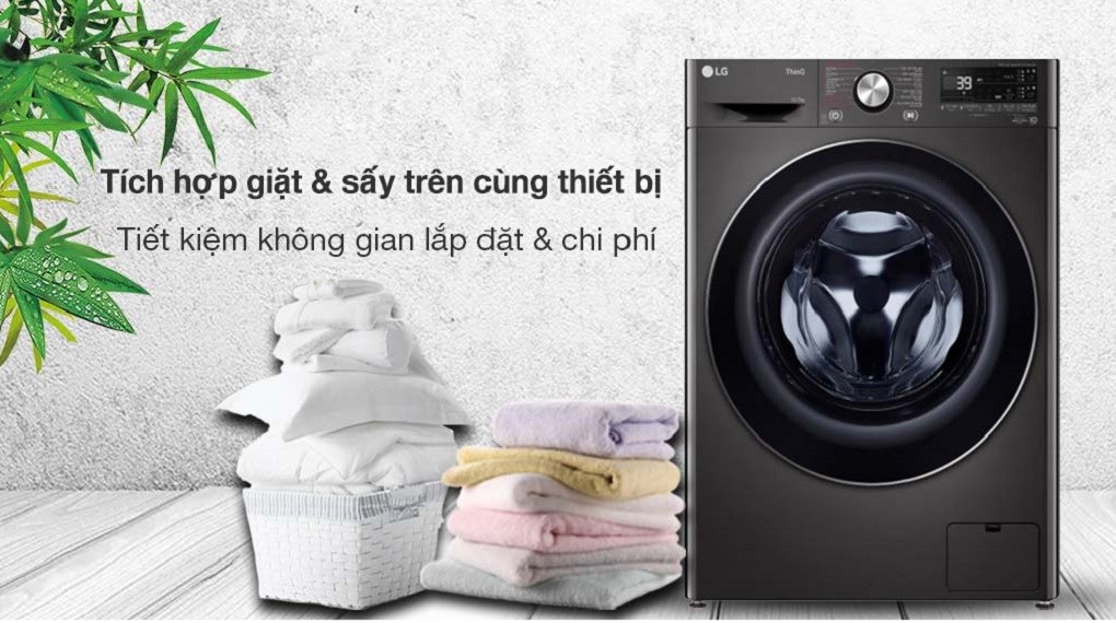 Máy giặt sấy LG Inverter giặt 12 kg - sấy 7 kg FV1412H3BA - Tích hợp chức năng giặt và sấy trên cùng một thiết bị tiện lợi Máy giặt sấy LG Inverter giặt 12 kg - sấy 7 kg FV1412H3BA - Tích hợp chức năng giặt và sấy trên cùng một thiết bị tiện lợi