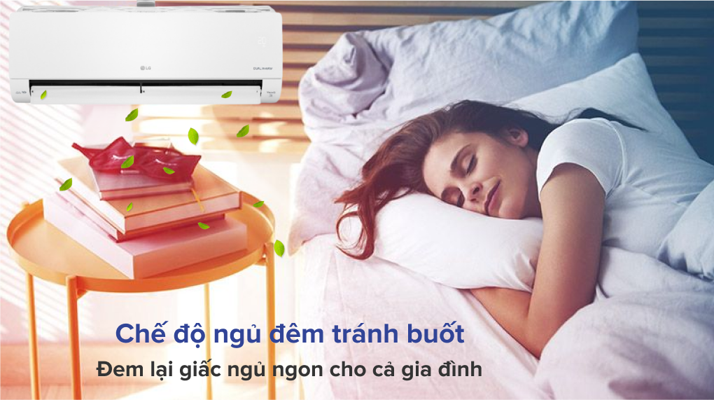 Máy lạnh LG Inverter 1.5 HP V13APFP - Chế độ ngủ đêm tránh buốt Máy lạnh LG Inverter 1.5 HP V13APFP - Chế độ ngủ đêm tránh buốt