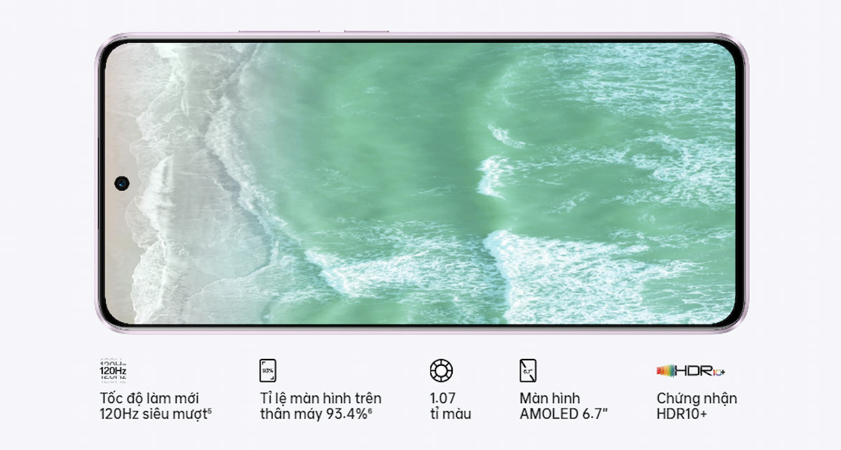 Màn hình OPPO Reno11 F 5G 256GB hiển thị chân thực