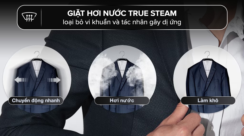 Tủ chăm sóc quần áo thông minh LG S3MFC - Công nghệ giặt hơi nước True steam Tủ chăm sóc quần áo thông minh LG S3MFC - Công nghệ giặt hơi nước True steam