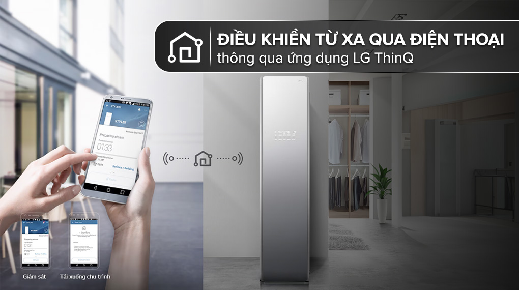 Tủ chăm sóc quần áo thông minh LG S3MFC - Tiện ích đa dạng Tủ chăm sóc quần áo thông minh LG S3MFC - Tiện ích đa dạng